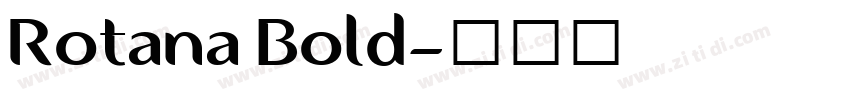 Rotana Bold字体转换